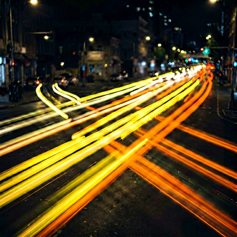 Dramatic city lights bokeh - bokeh backgrounds free stock photo