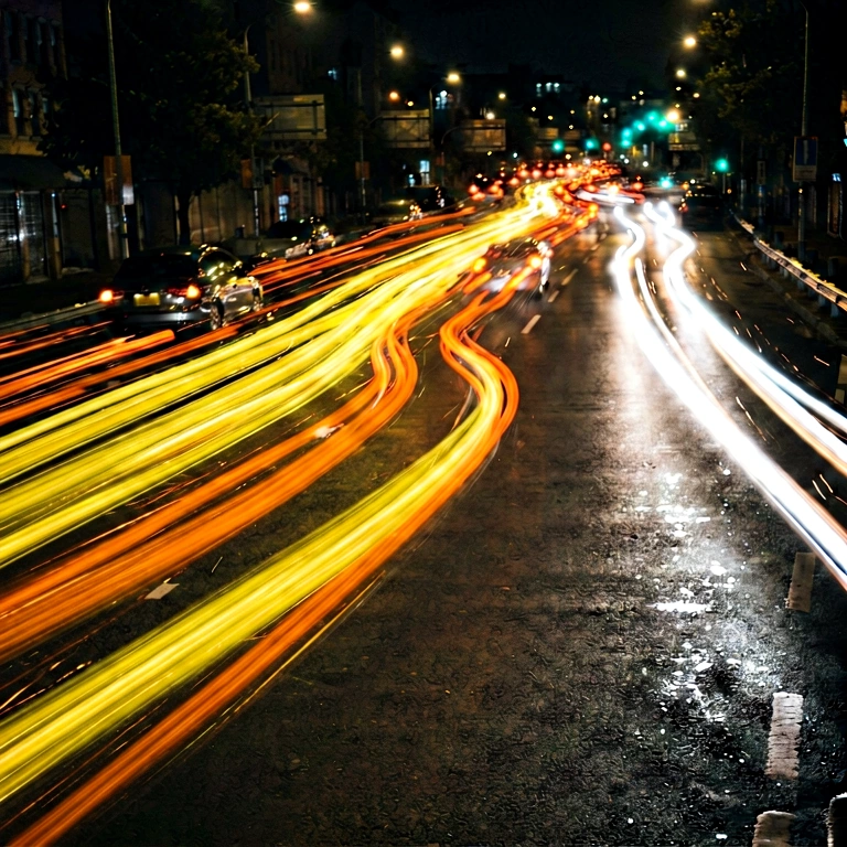 Bright city lights bokeh - bokeh backgrounds free stock photo
