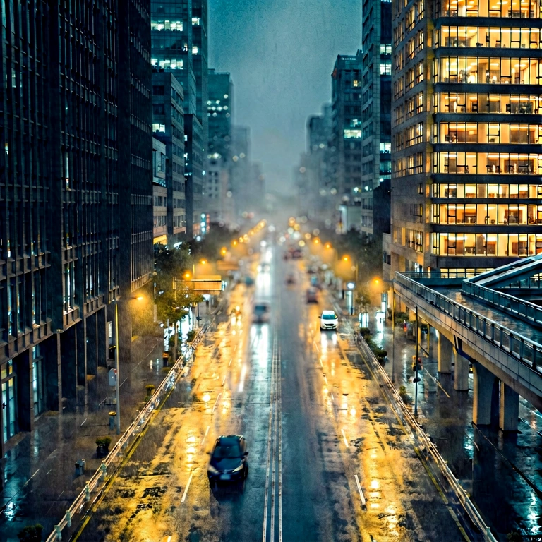 Neutral city lights bokeh - bokeh backgrounds free stock photo