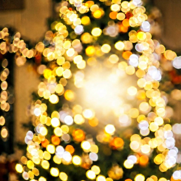 Dramatic holiday bokeh - bokeh backgrounds free stock photo