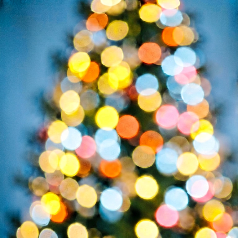 Cool holiday bokeh - bokeh backgrounds free stock photo