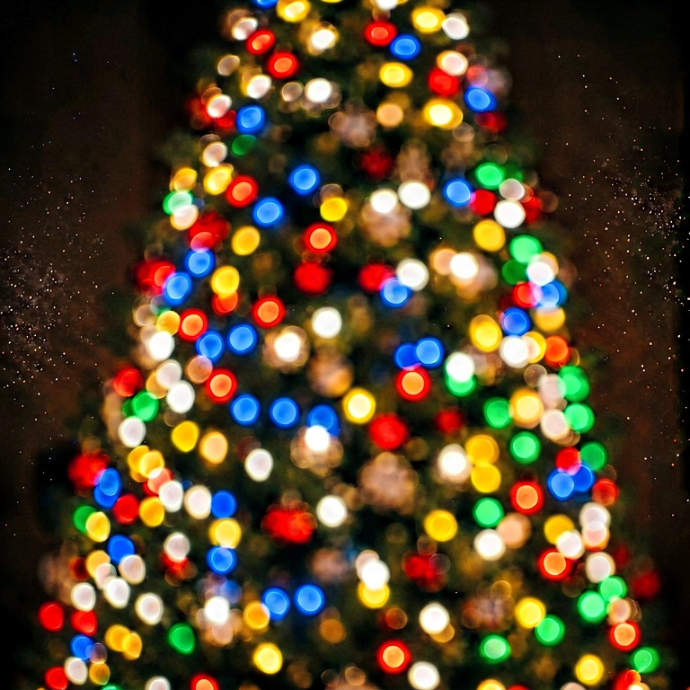 Dramatic holiday bokeh - bokeh backgrounds free stock photo