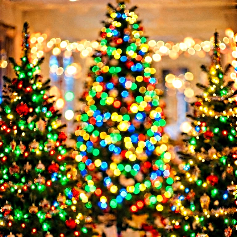 Bright holiday bokeh - bokeh backgrounds free stock photo