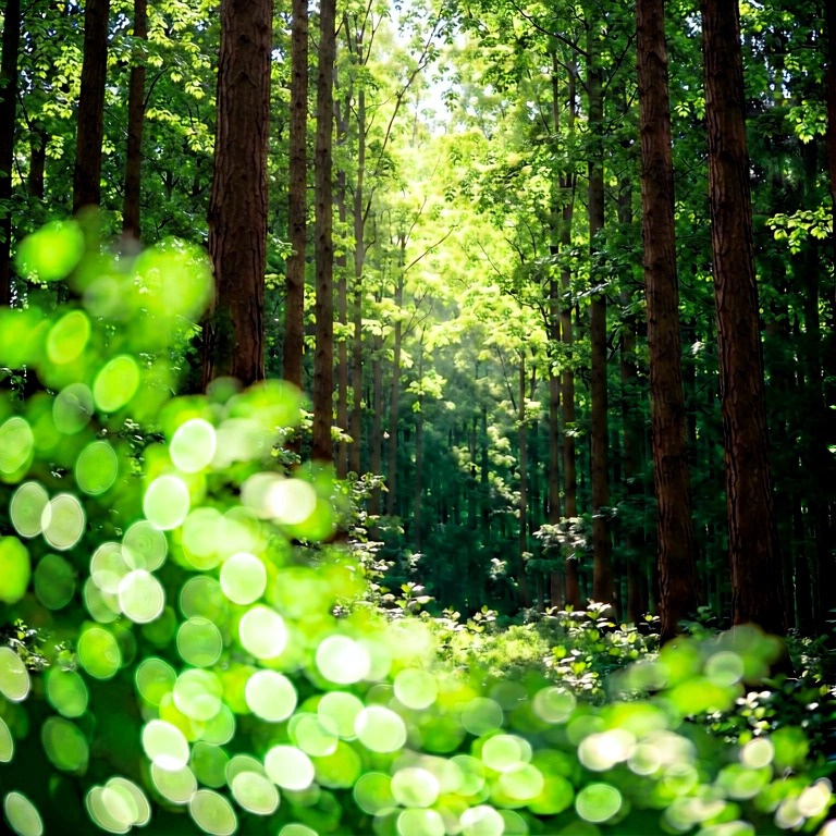 Dramatic nature bokeh - bokeh backgrounds free stock photo