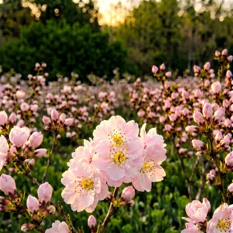 Warm nature bokeh - bokeh backgrounds free stock photo