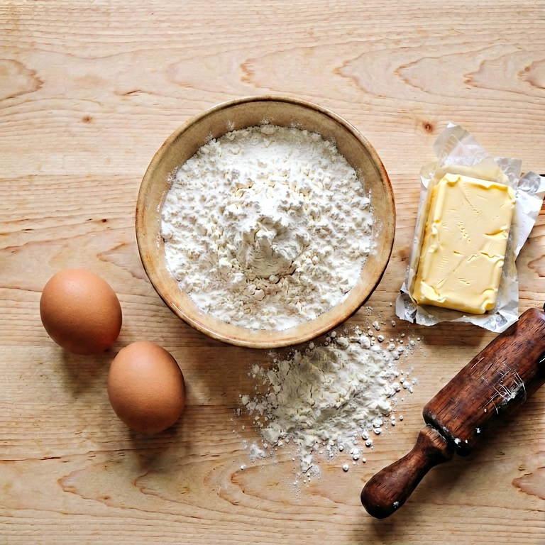 Warm baking - food & drink flatlay free stock photo