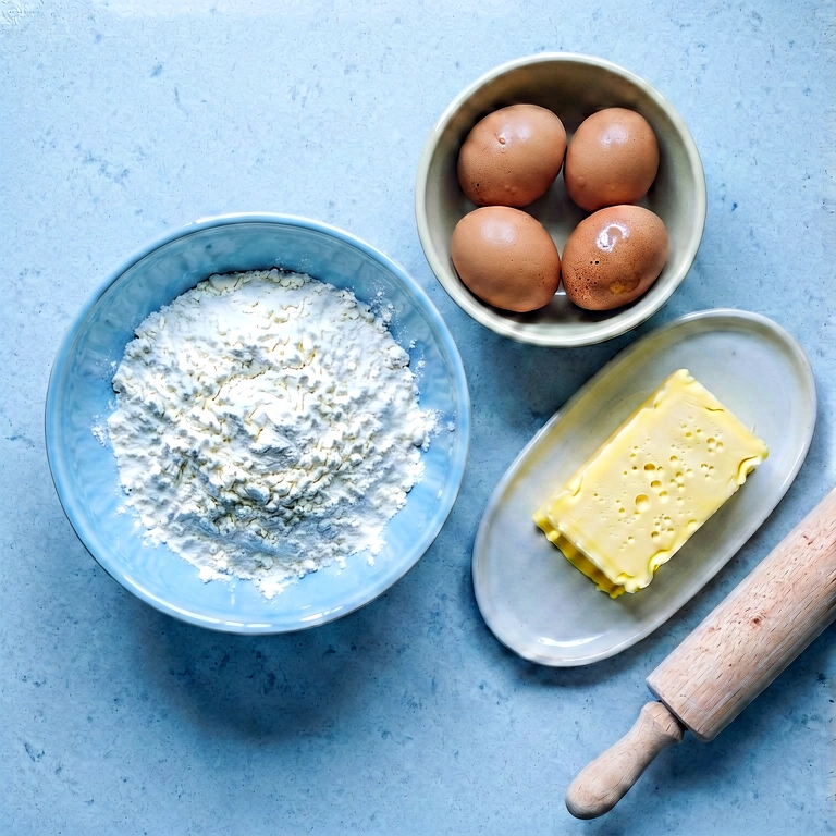 Cool baking - food & drink flatlay free stock photo