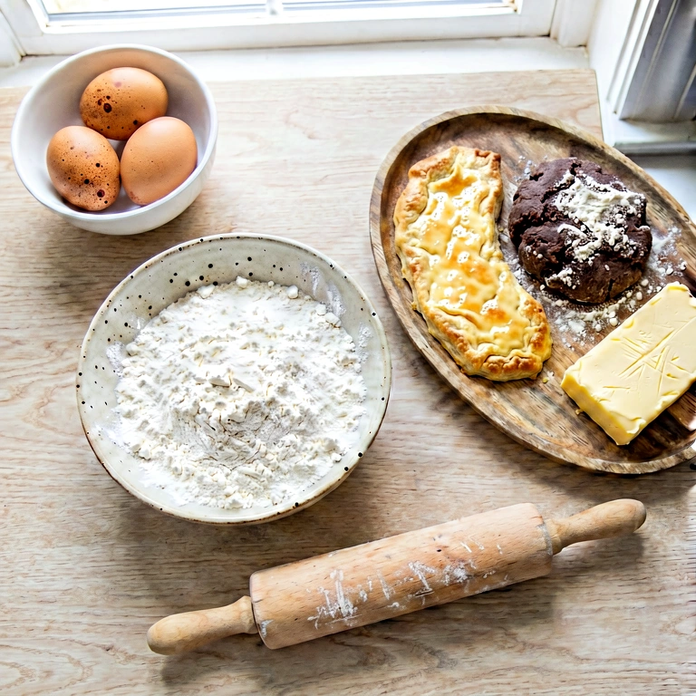 Bright baking - food & drink flatlay free stock photo