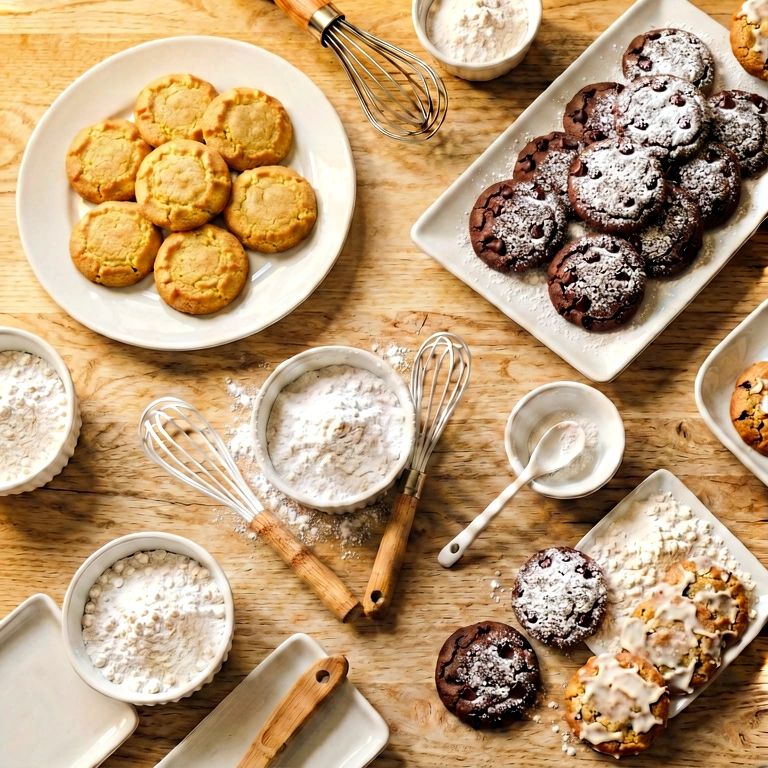 Warm baking - food & drink flatlay free stock photo