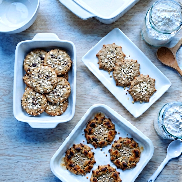 Cool baking - food & drink flatlay free stock photo
