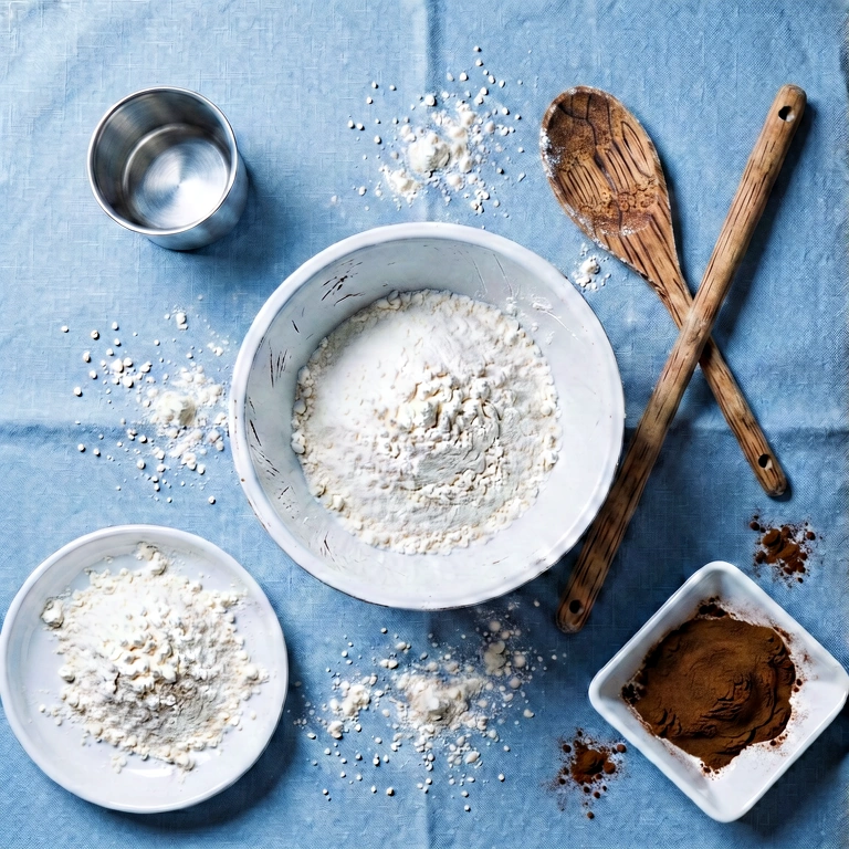 Cool baking - food & drink flatlay free stock photo