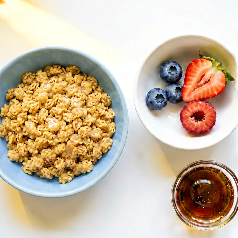 Warm breakfast overhead - food & drink flatlay free stock photo