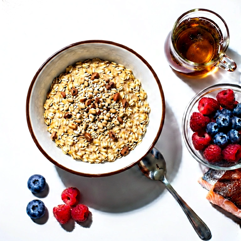 Dramatic breakfast overhead - food & drink flatlay free stock photo