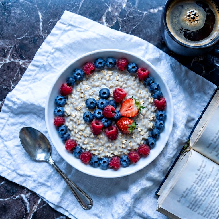 Cool breakfast overhead - food & drink flatlay free stock photo