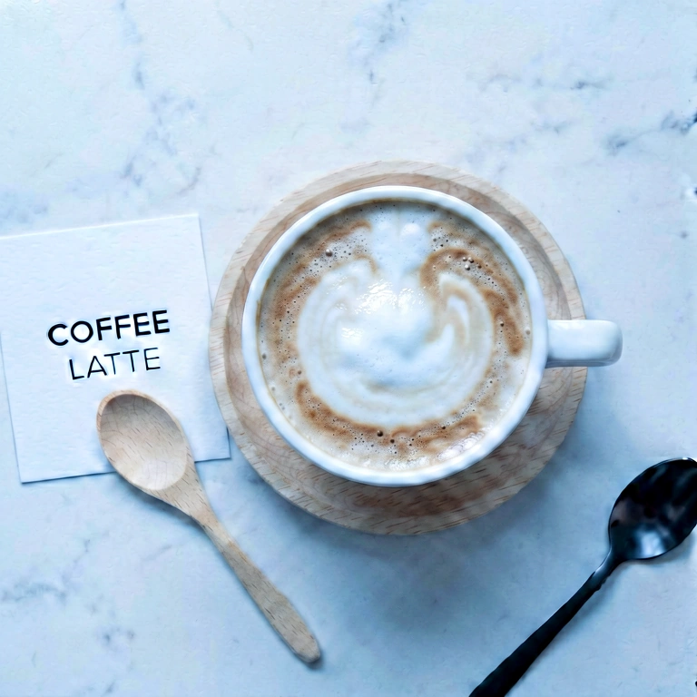 Cool coffee flatlay - food & drink flatlay free stock photo