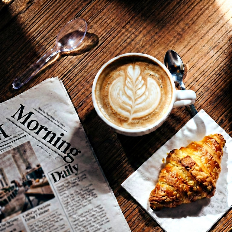 Dramatic coffee flatlay - food & drink flatlay free stock photo