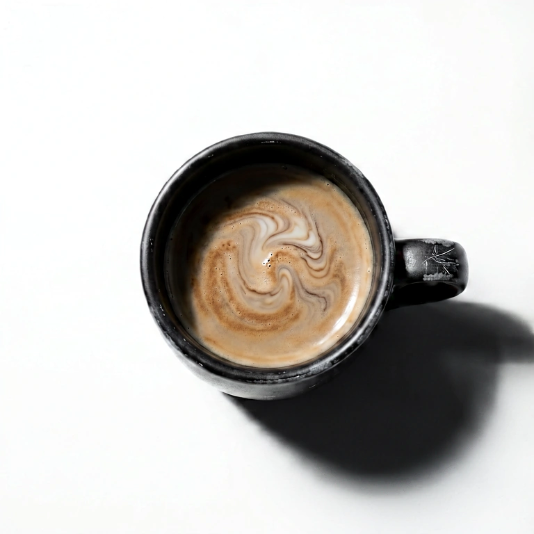 Dramatic coffee flatlay - food & drink flatlay free stock photo