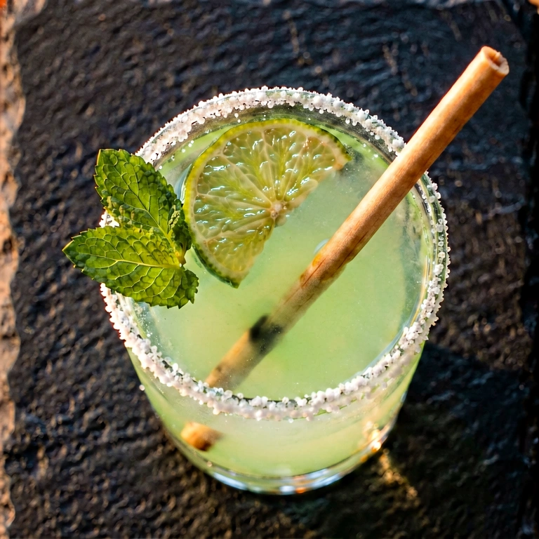 Warm drinks & cocktails - food & drink flatlay free stock photo