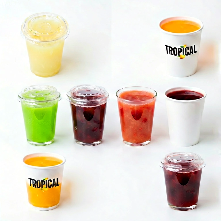Bright drinks & cocktails - food & drink flatlay free stock photo