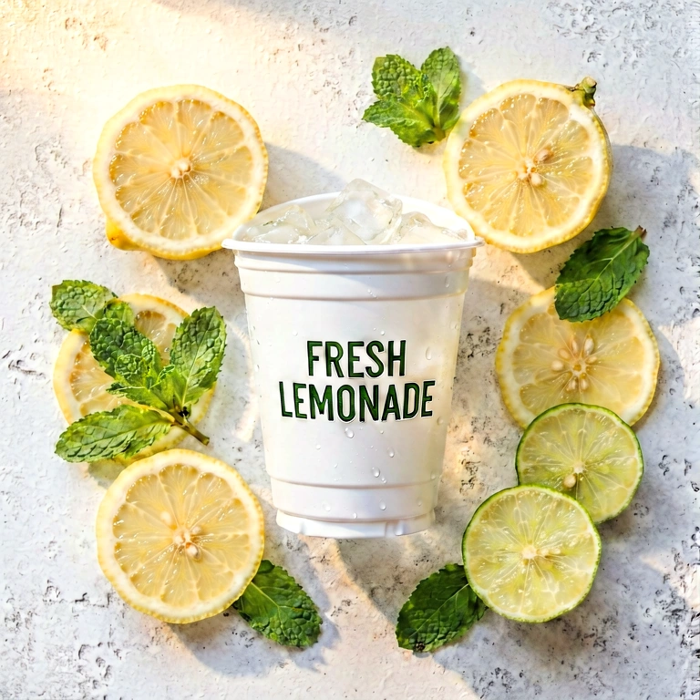 Warm drinks & cocktails - food & drink flatlay free stock photo