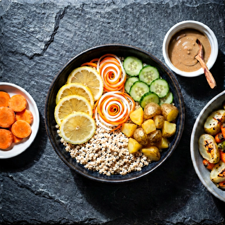 Dramatic healthy food - food & drink flatlay free stock photo