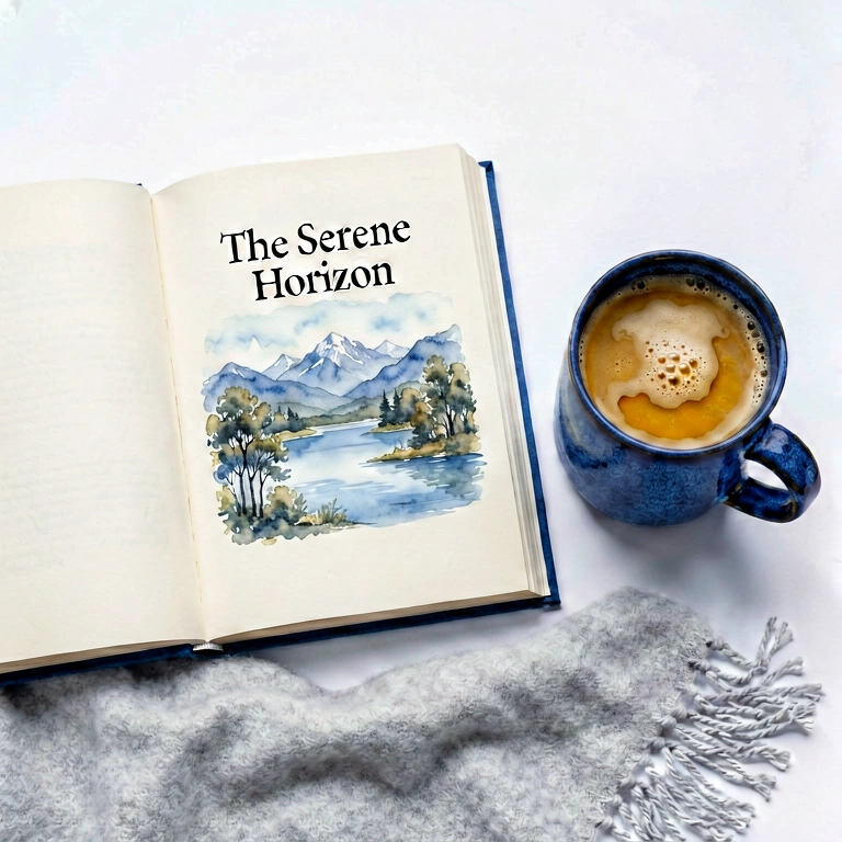 Cool tea & reading - food & drink flatlay free stock photo