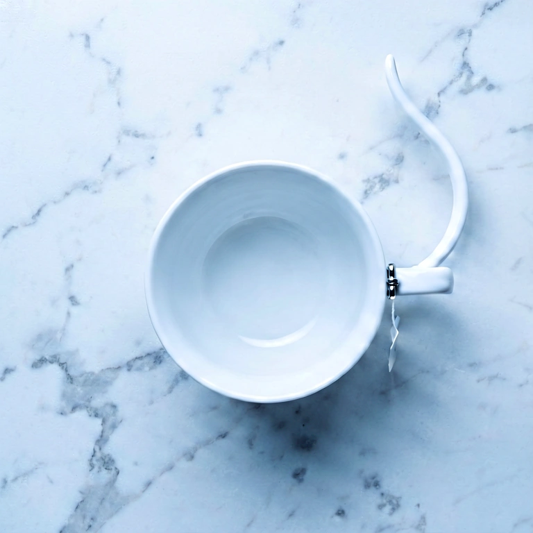 Cool tea & reading - food & drink flatlay free stock photo