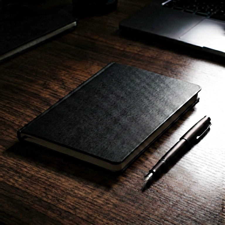 Bright dark mode workspace - minimalist workspace free stock photo