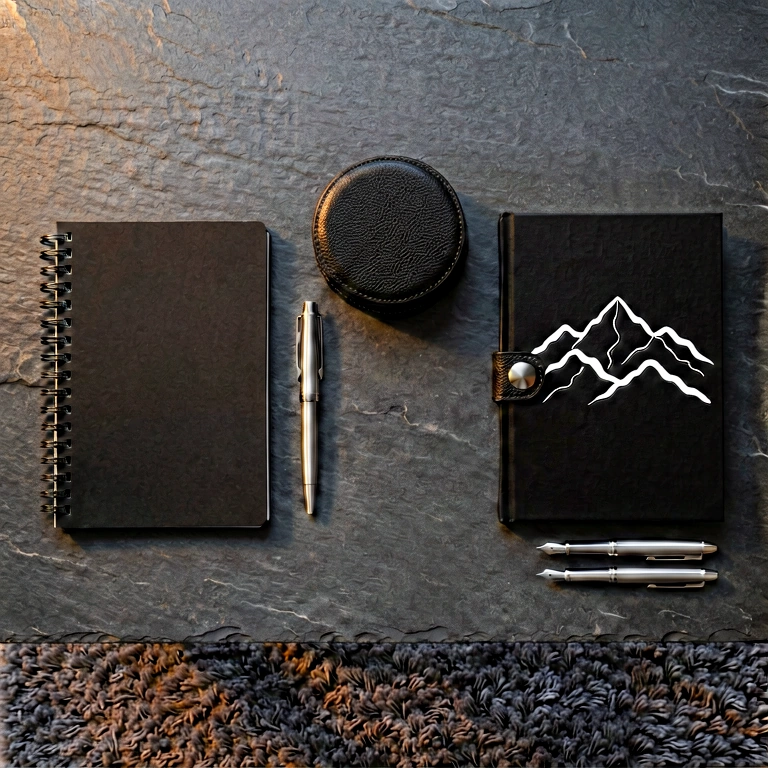 Warm dark mode workspace - minimalist workspace free stock photo