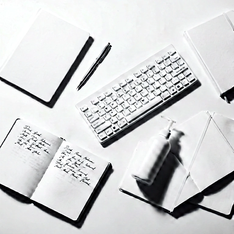 Dramatic dark mode workspace - minimalist workspace free stock photo