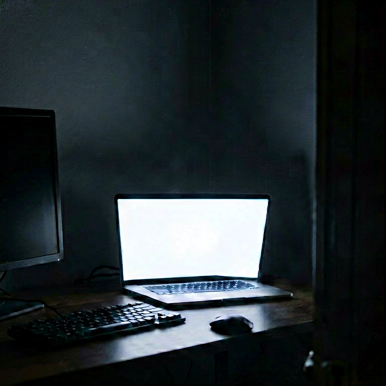 Dramatic dark mode workspace - minimalist workspace free stock photo