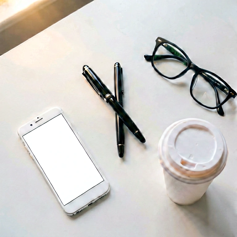 Warm desk flatlay - minimalist workspace free stock photo