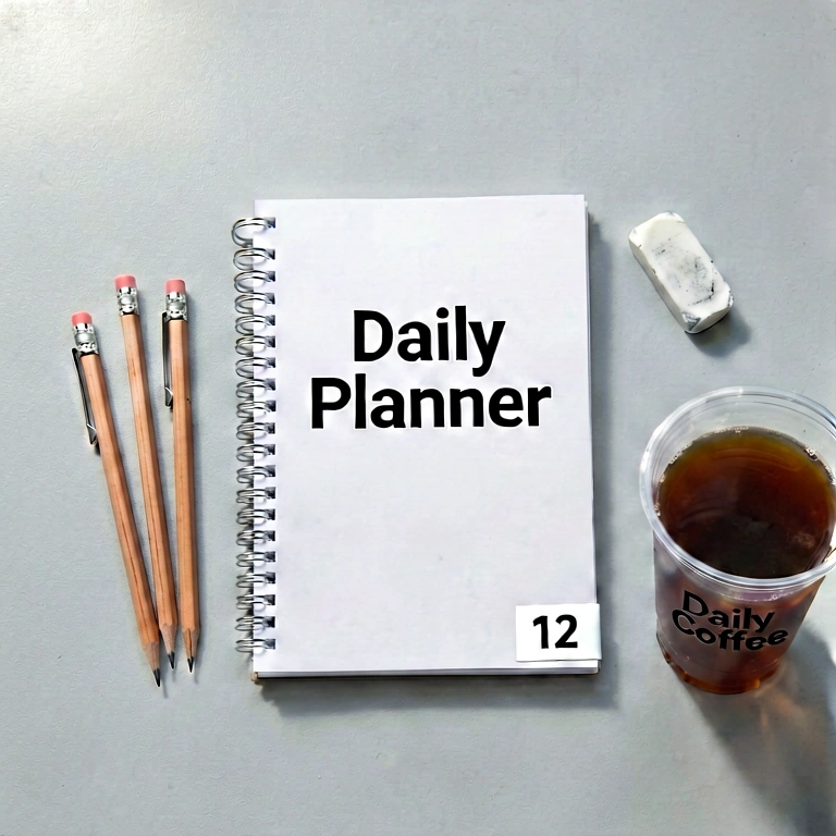 Dramatic desk flatlay - minimalist workspace free stock photo