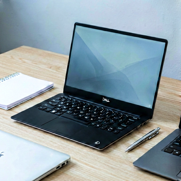 Cool laptop setup - minimalist workspace free stock photo