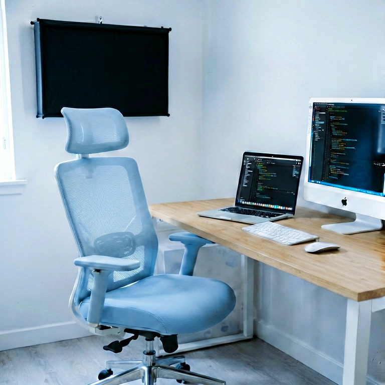 Cool remote work - minimalist workspace free stock photo