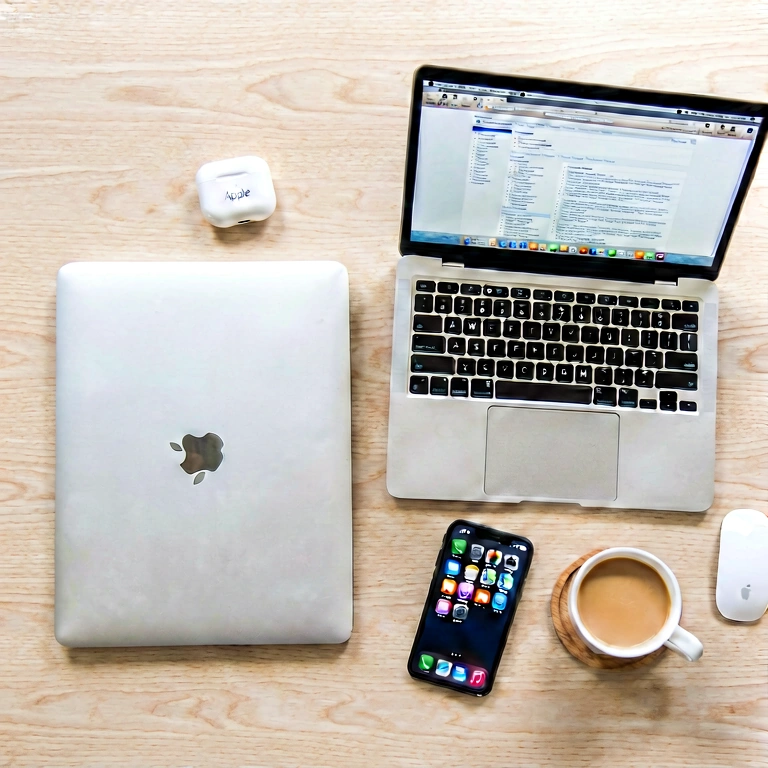 Bright remote work - minimalist workspace free stock photo