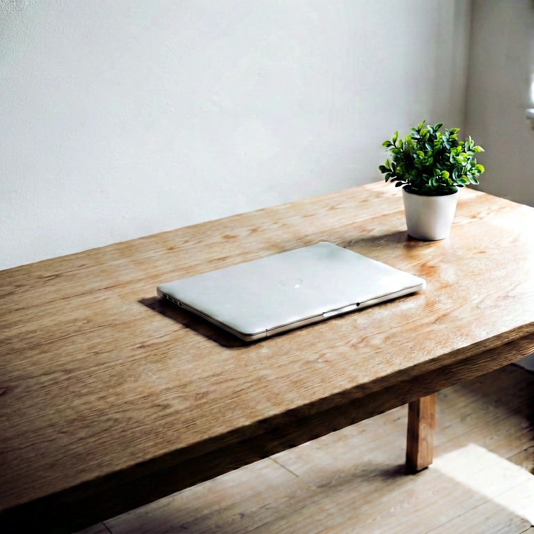 Dramatic remote work - minimalist workspace free stock photo