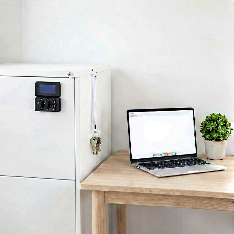 Bright remote work - minimalist workspace free stock photo