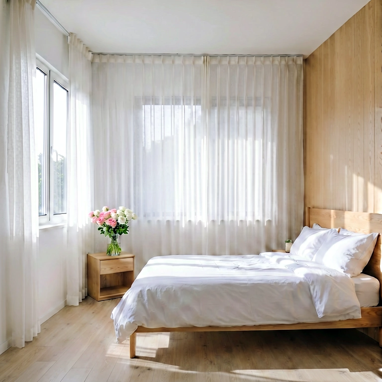 Dramatic bedroom - modern interior free stock photo