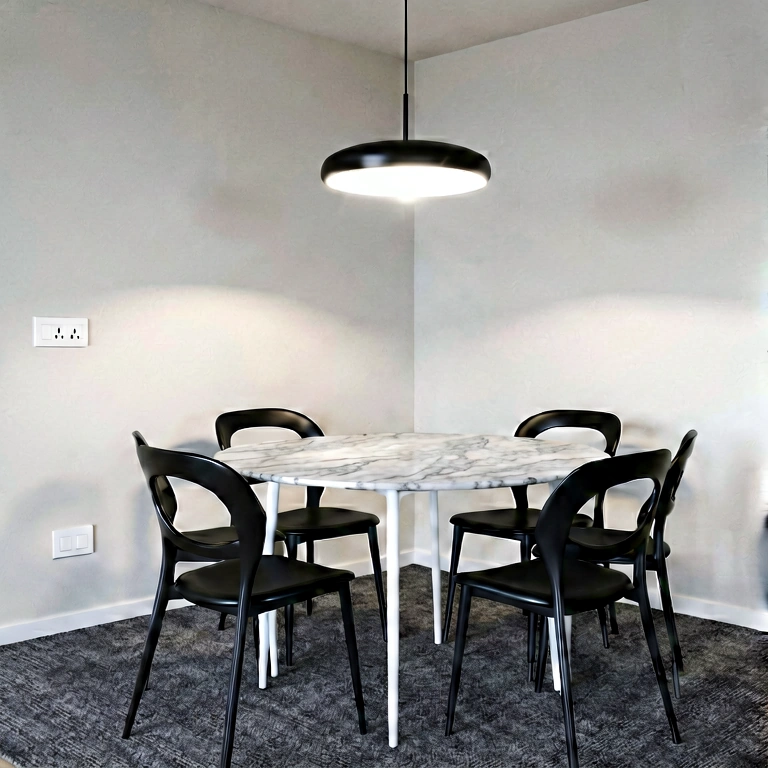 Dramatic dining room - modern interior free stock photo