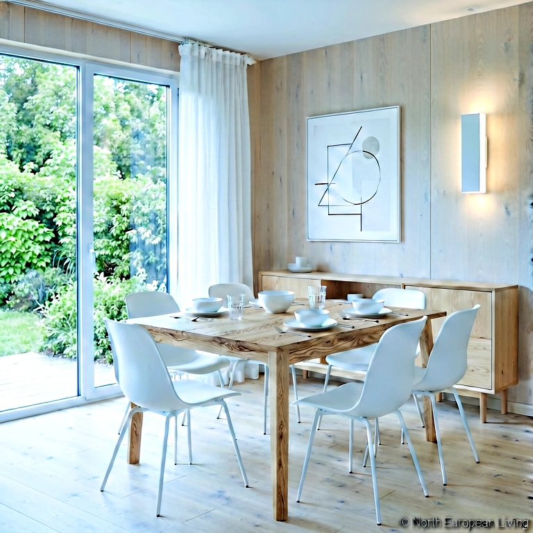 Cool dining room - modern interior free stock photo