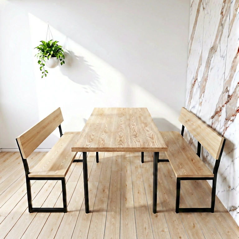 Bright dining room - modern interior free stock photo