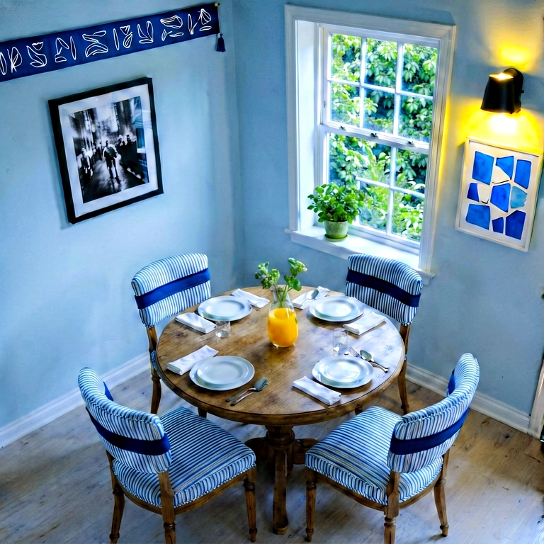 Cool dining room - modern interior free stock photo