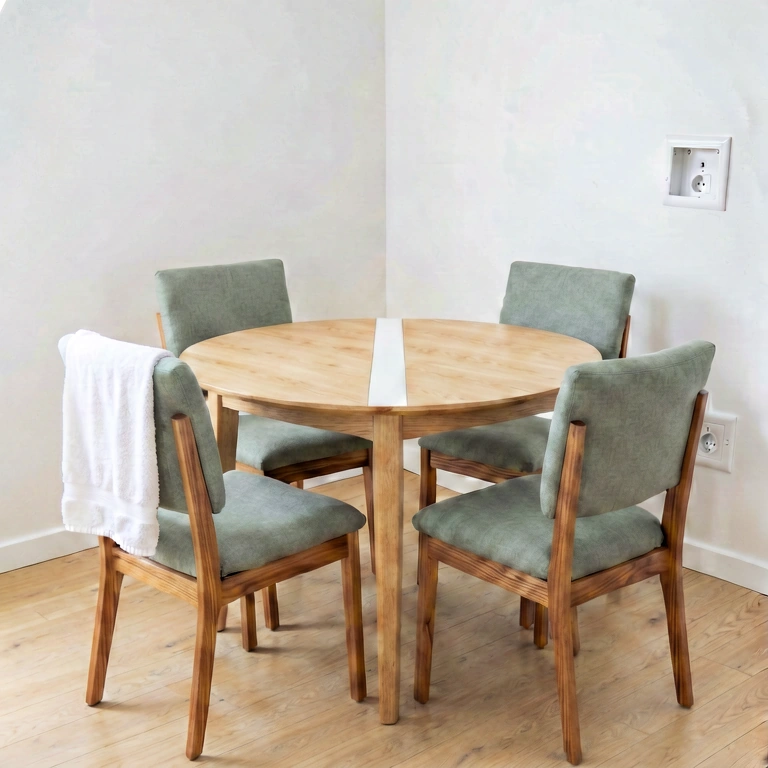 Bright dining room - modern interior free stock photo