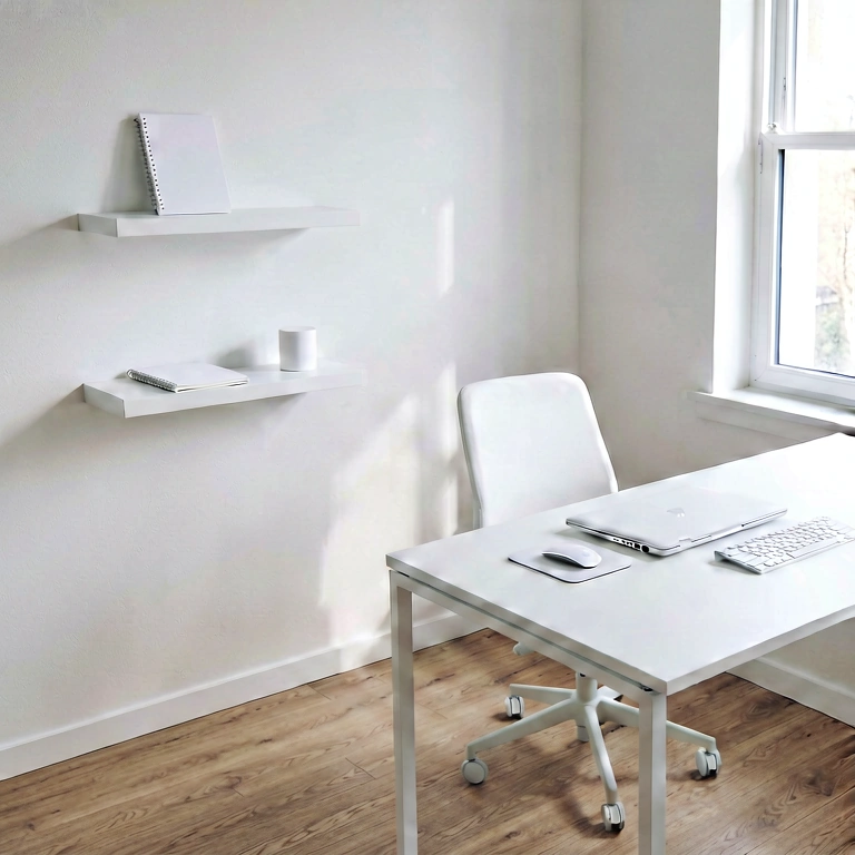 Dramatic home office - modern interior free stock photo