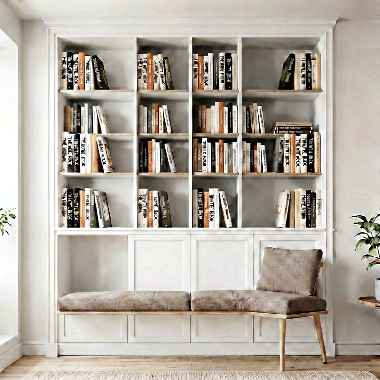 Neutral home office - modern interior free stock photo