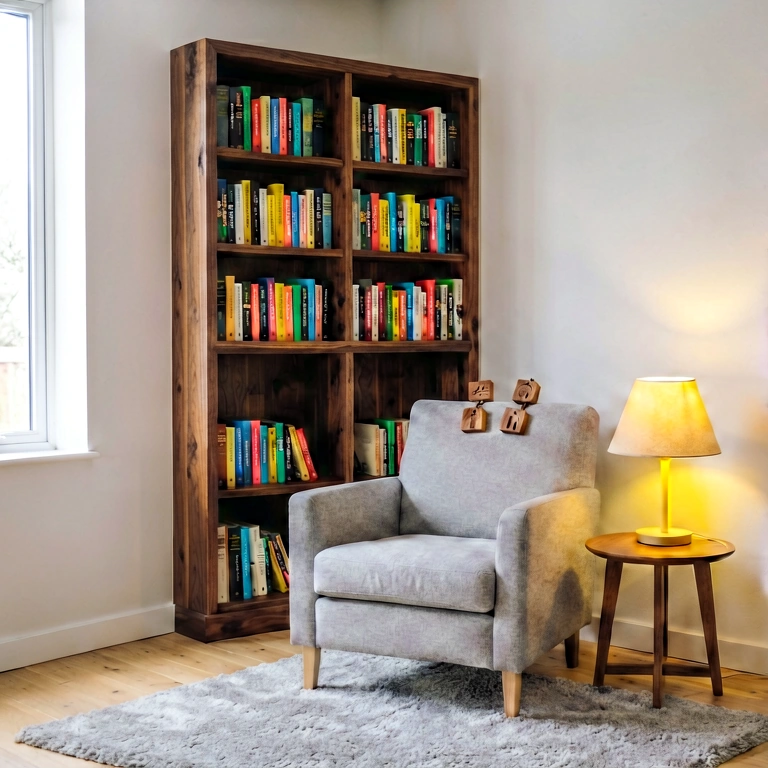 Bright home office - modern interior free stock photo