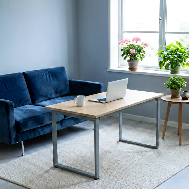 Cool home office - modern interior free stock photo