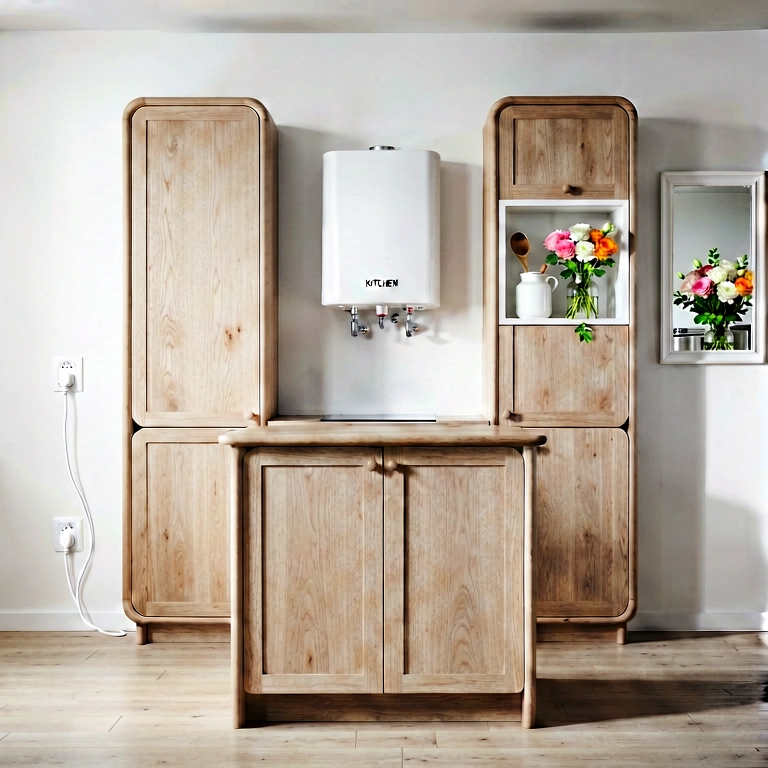 Dramatic kitchen - modern interior free stock photo