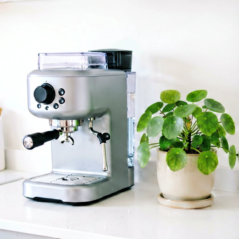 Bright kitchen - modern interior free stock photo